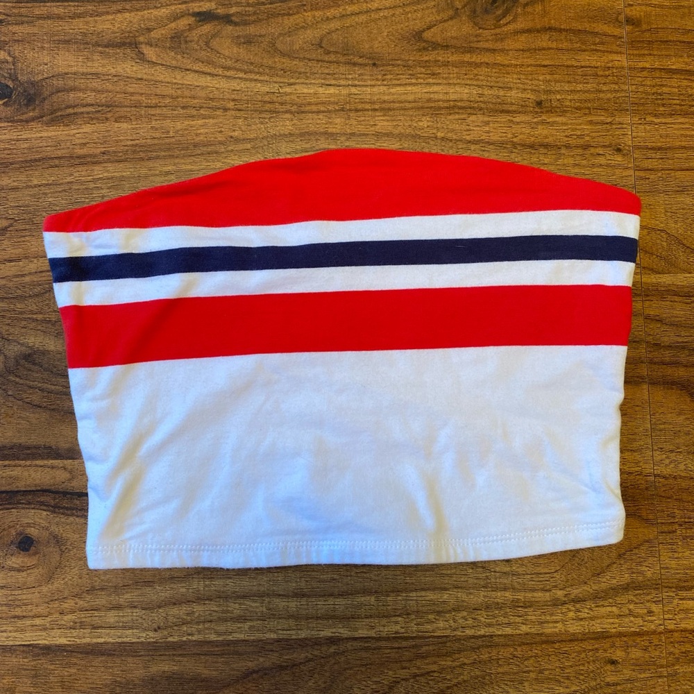 Garage Strapless Crop top